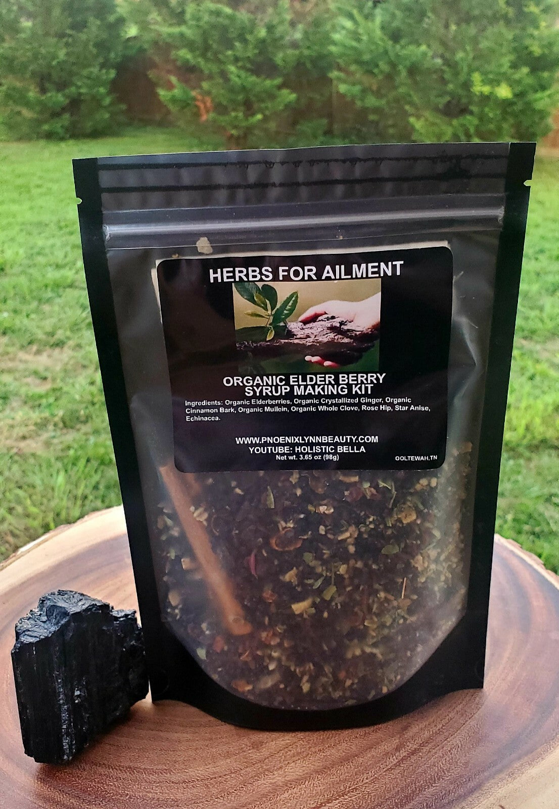 Organic Elderberry Syrup Kit -Organic Ingredients | Brewing Bag Included
